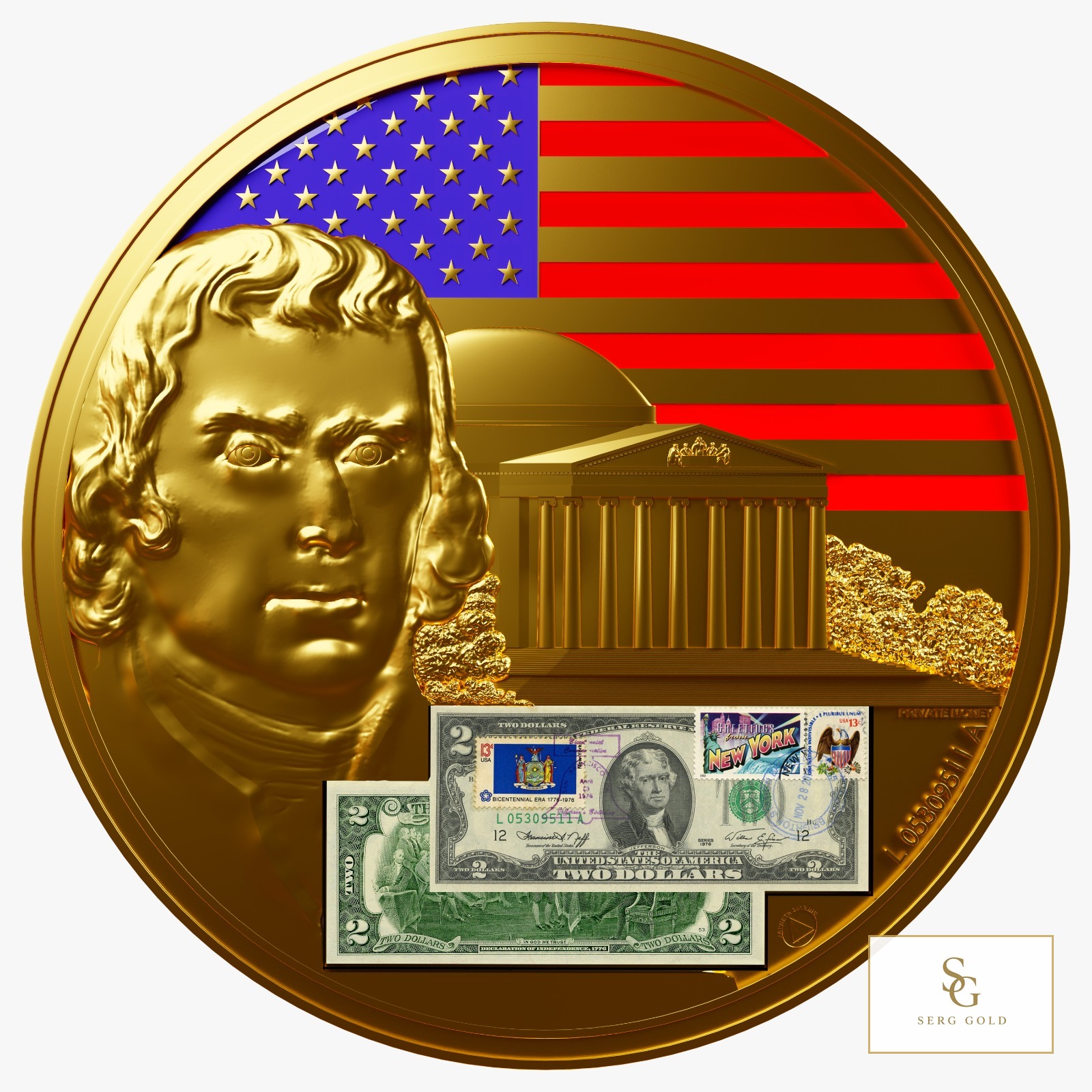 Lucky Money edition with New York stamp